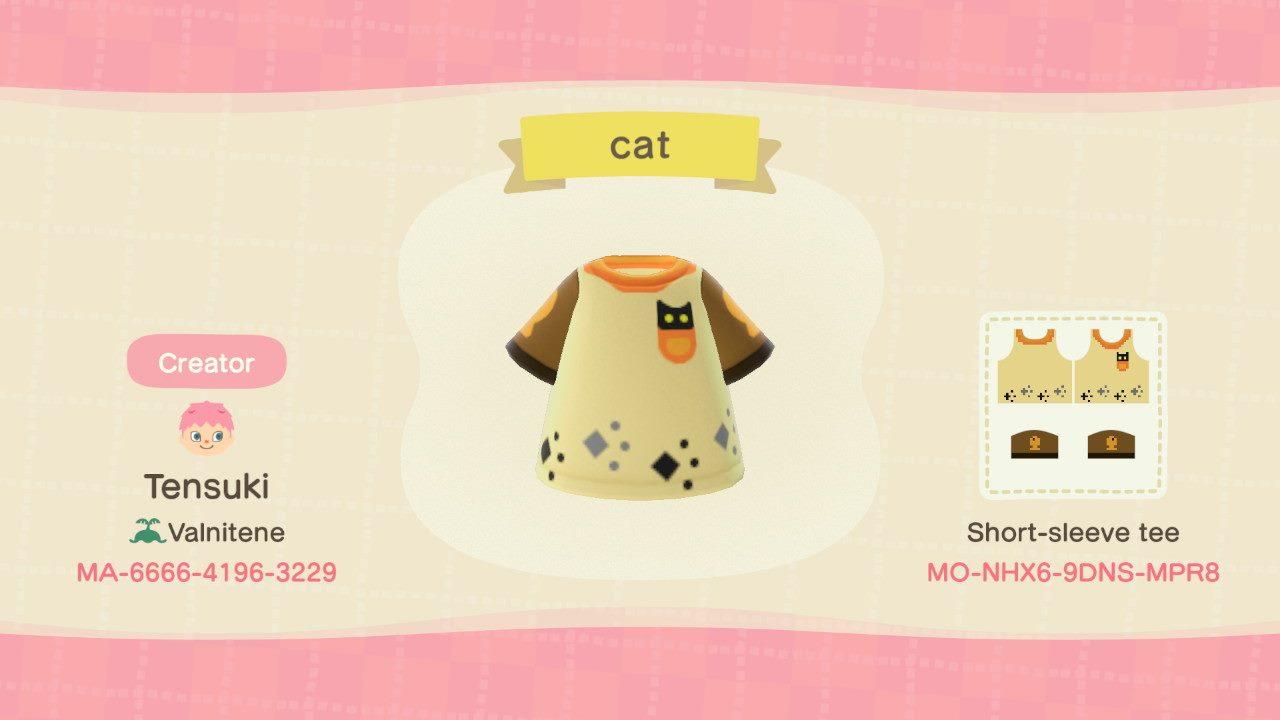 Animal Crossing Design Code: MO-NHX6-9DNS-MPR8 Cat