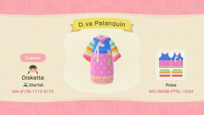 Animal Crossing Design Code: MO-NKGB-FT6L-1G34 D.va Palanquin