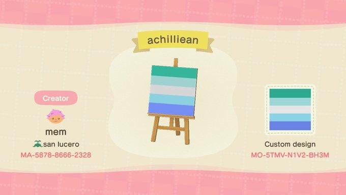 Animal Crossing Design Code: MO-NLN9-V7Q3-3CLJ achillean