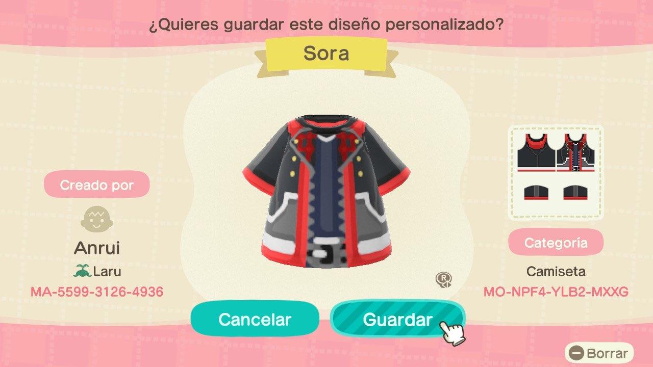 Animal Crossing Design Code: MO-NPF4-YLB2-MXXG KH3 - Sora