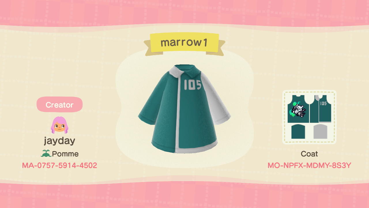 Animal Crossing Design Code: MO-NPFX-MDMY-8S3Y Pokemon Marowak