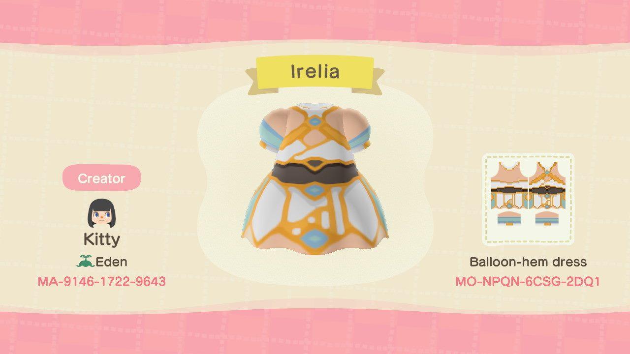 Animal Crossing Design Code: MO-NPQN-6CSG-2DQ1 Divine Sword Irelia