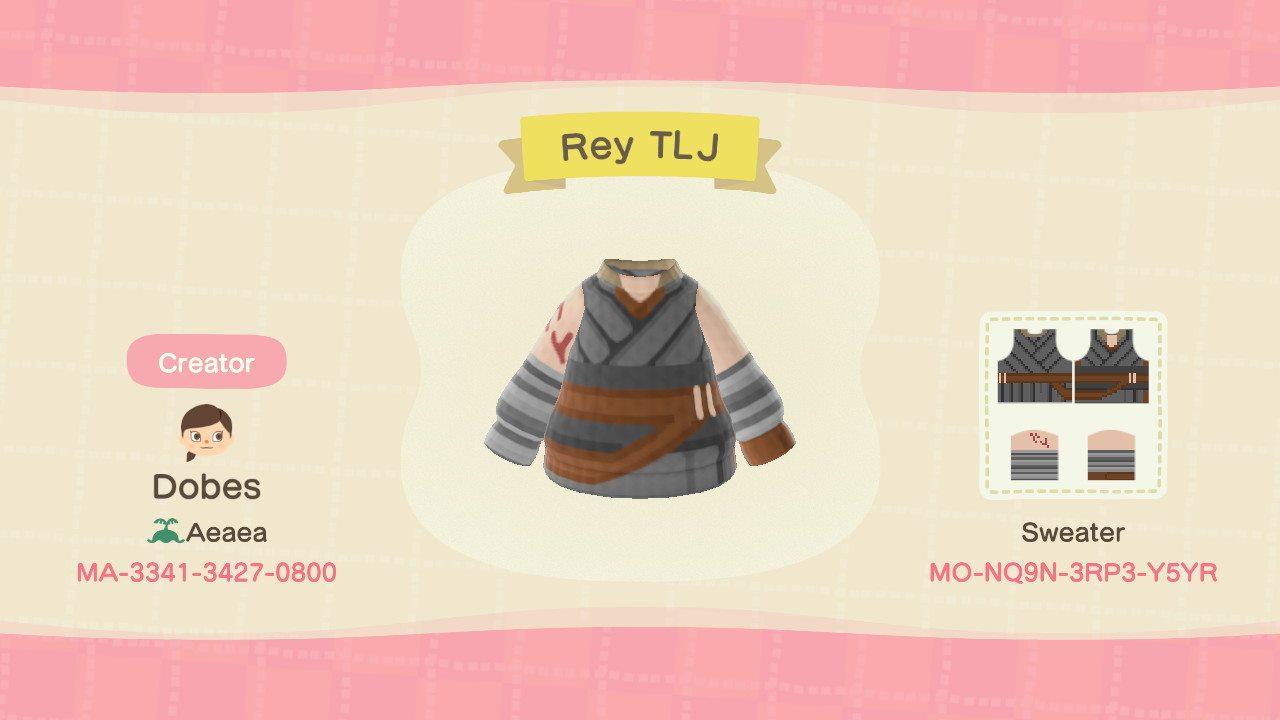 Animal Crossing Design Code: MO-NQ9N-3RP3-Y5YR Rey TLJ