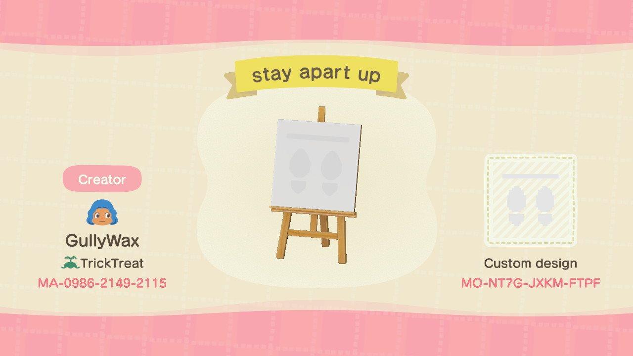 Animal Crossing Design Code: MO-NT7G-JXKM-FTPF Footprints - Up