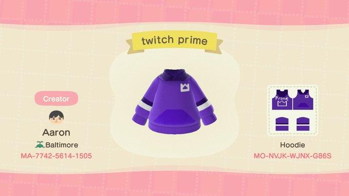 Animal Crossing Design Code: MO-NVJK-WJNX-G86S twitch prime