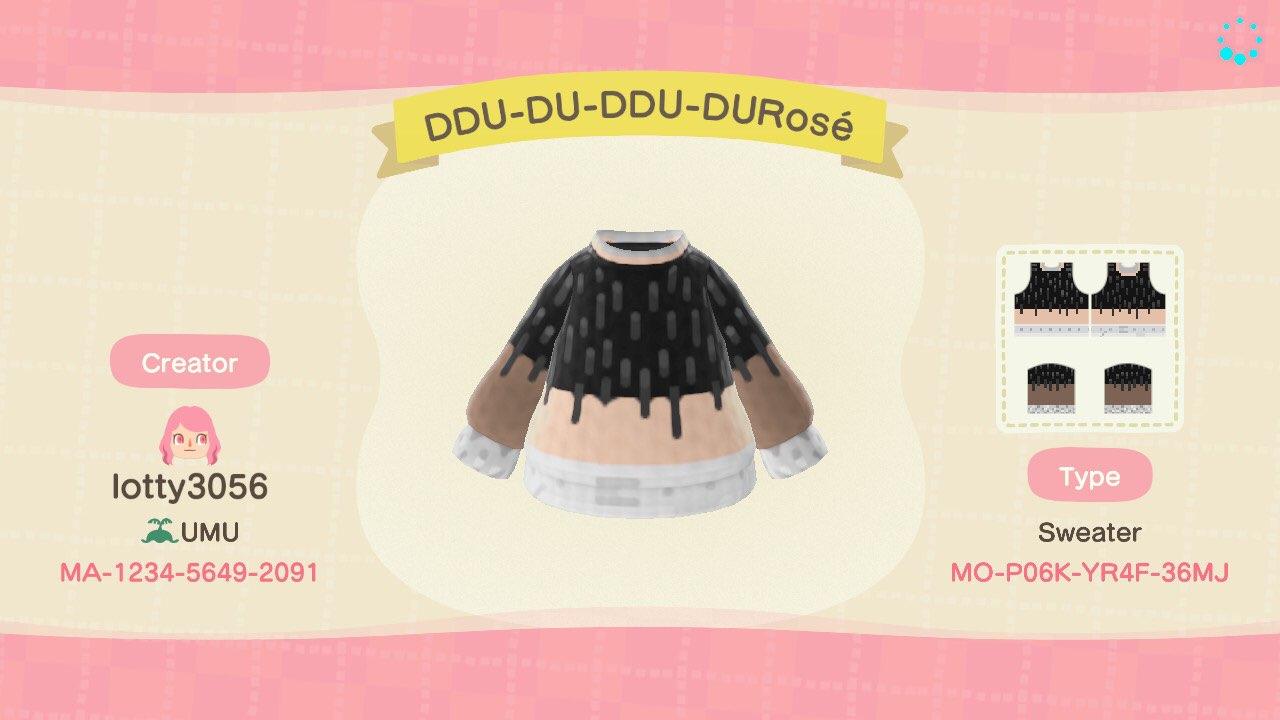 Animal Crossing Design Code: MO-P06K-YR4F-36MJ DDU-DU-DDU-DURosé