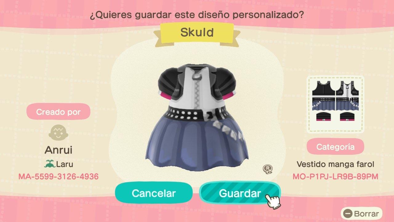 Animal Crossing Design Code: MO-P1PJ-LR9B-89PM KHX - Skuld
