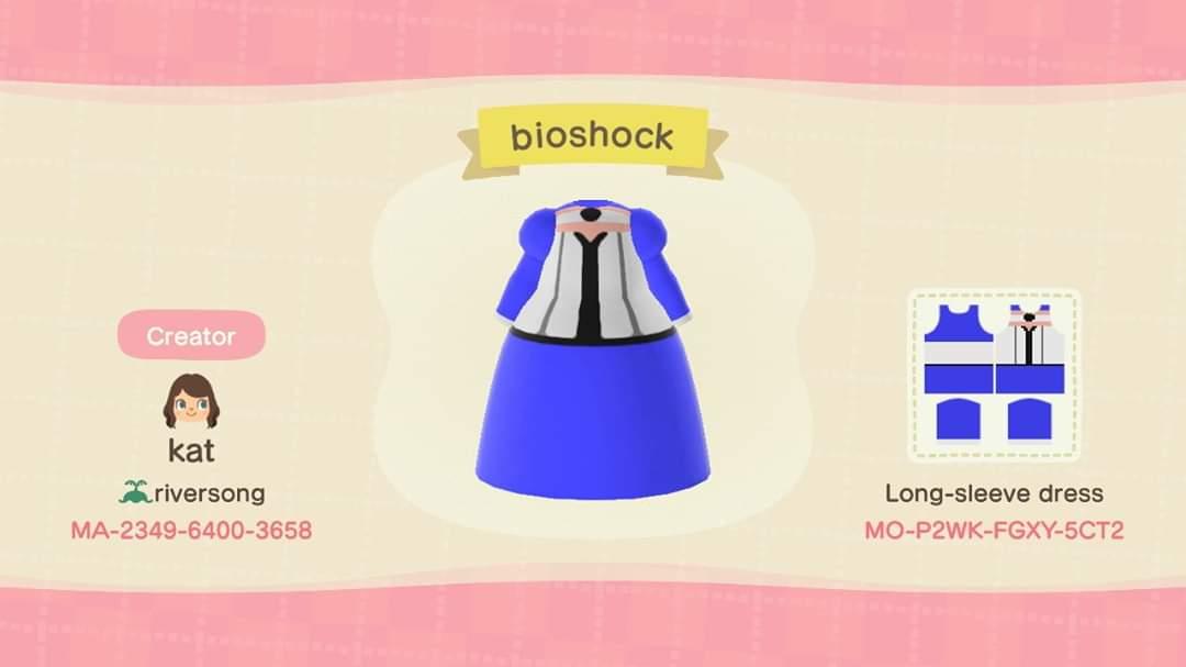 Animal Crossing Design Code: MO-P2WK-FGXY-FCT2 Bioshock