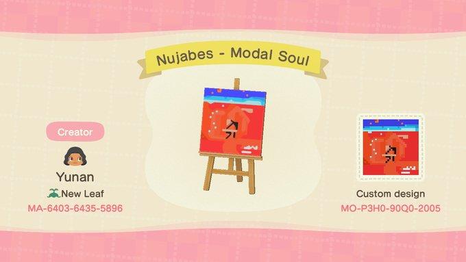 Animal Crossing Design Code: MO-P3H0-90Q0-2005 Nujabes - Modal Soul