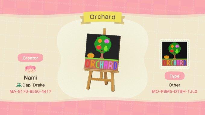 Animal Crossing Design Code: MO-P6M5-DTBH-1JL0 Orchard