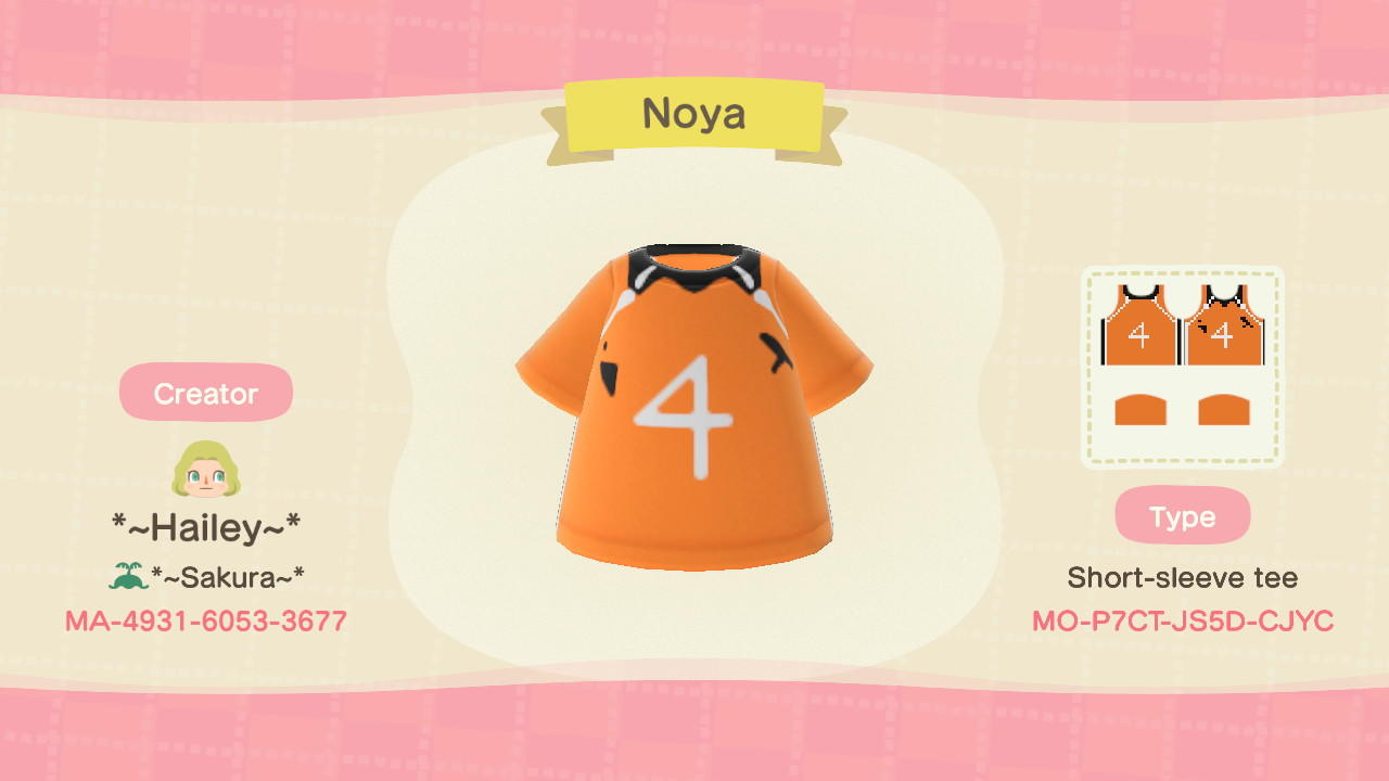 Animal Crossing Design Code: MO-P7CT-JS5D-CJYC Nishinoya