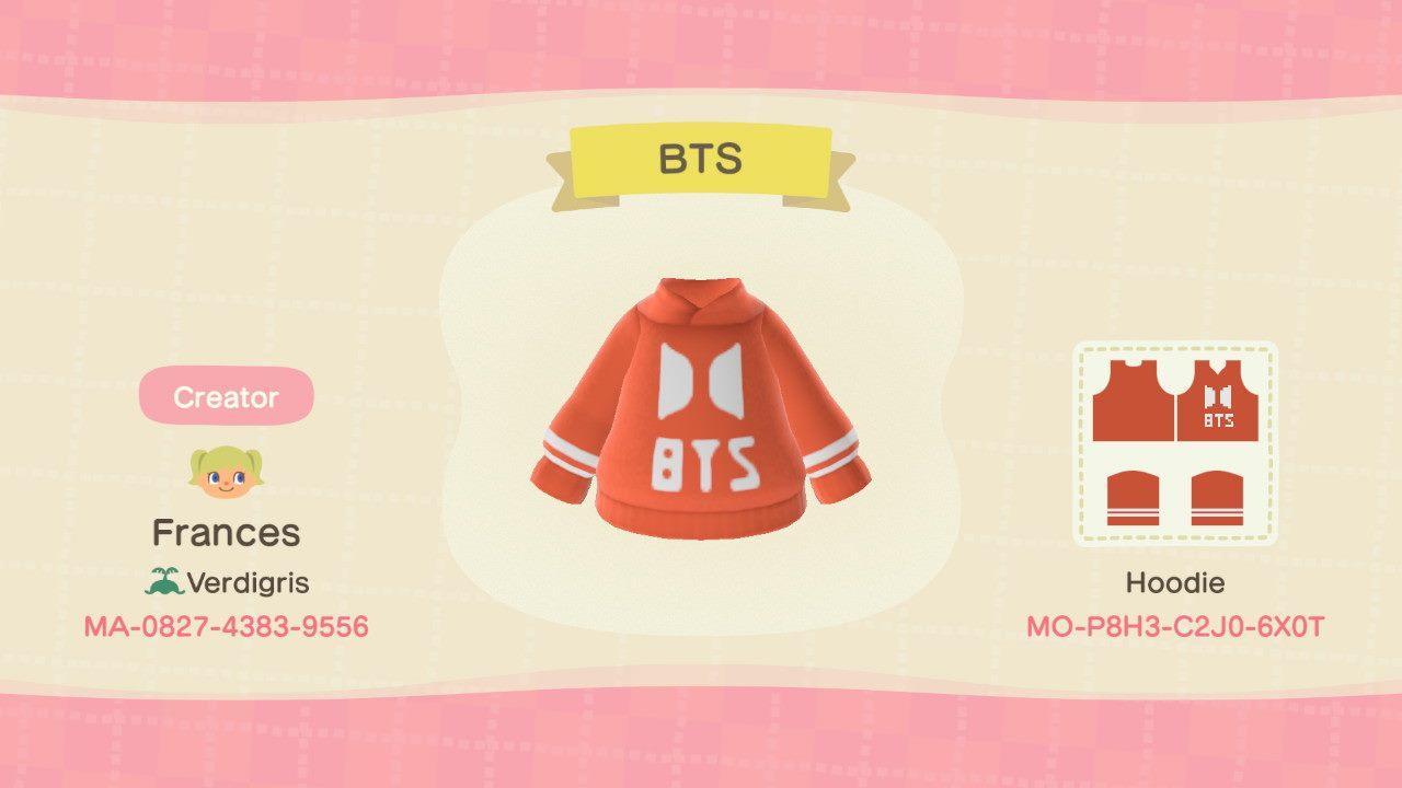 Animal Crossing Design Code: MO-P8H3-C2J0-6X0T BTS