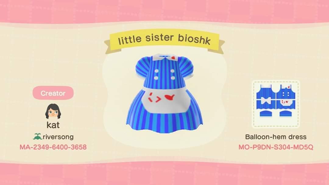 Animal Crossing Design Code: MO-P9DN-3S04-MD5Q Little sister bioshk