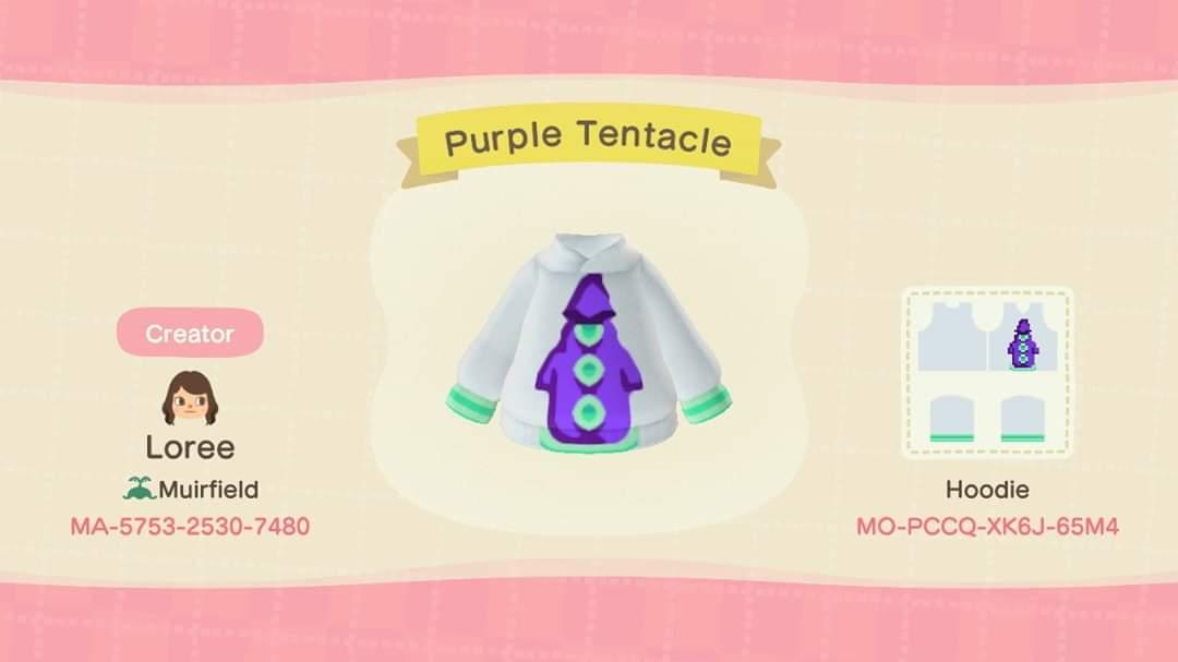 Animal Crossing Design Code: MO-PCCQ-XK6J-65M4 Day of the Tentacle
