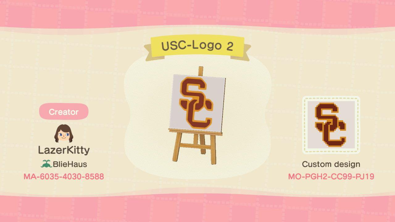 Animal Crossing Design Code: MO-PGH2-CC99-PJ19 USC-Logo 2