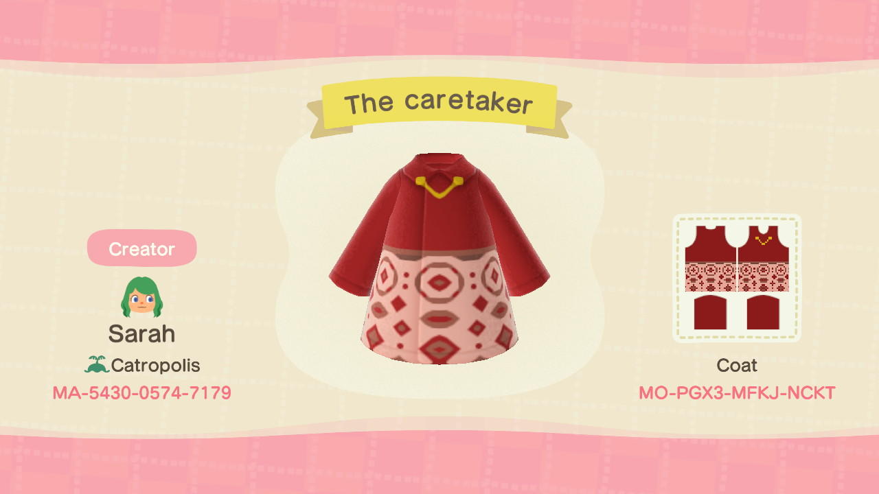 Animal Crossing Design Code: MO-PGX3-MFKJ-NCKT The Caretaker