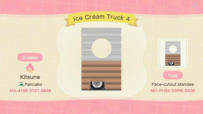 Animal Crossing Design Code: MO-PH05-0SRB-0G30 Ice Cream Truck 4