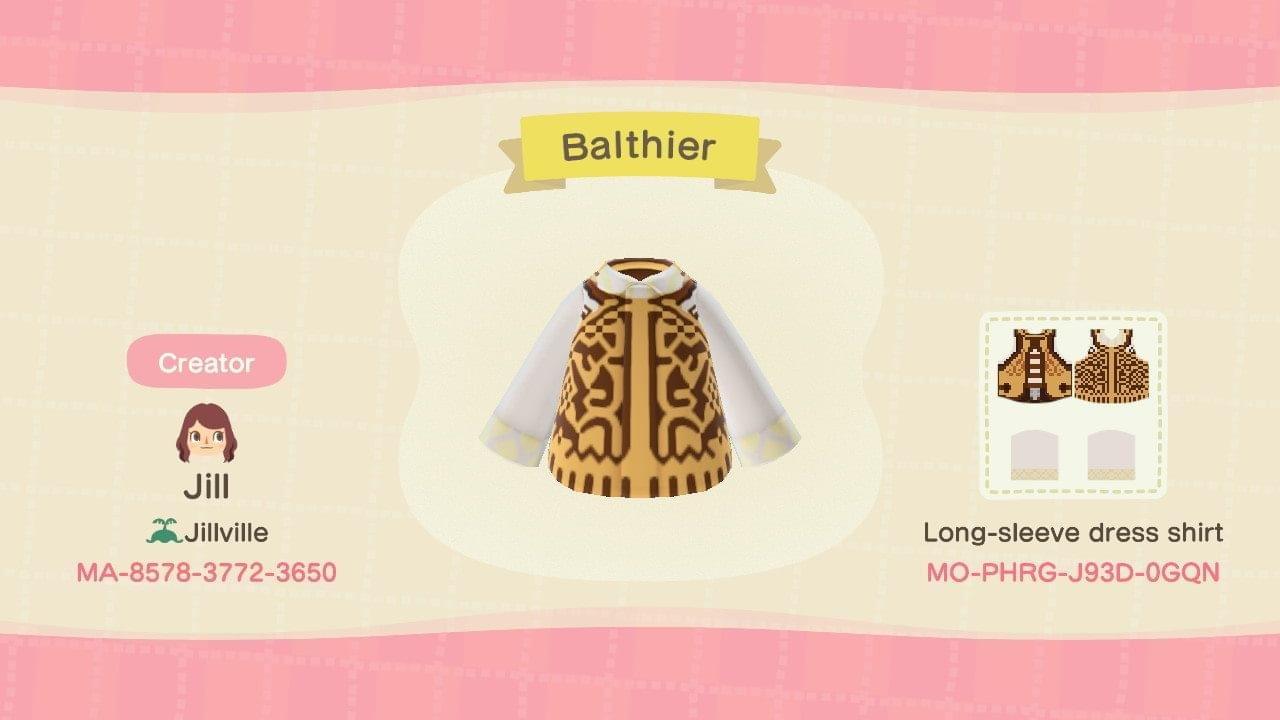Animal Crossing Design Code: MO-PHRG-J93D-0GQN Balthier