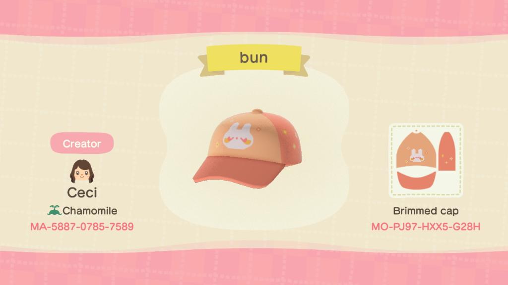 Animal Crossing Design Code: MO-PJ97-HXX5-G28H pink bun