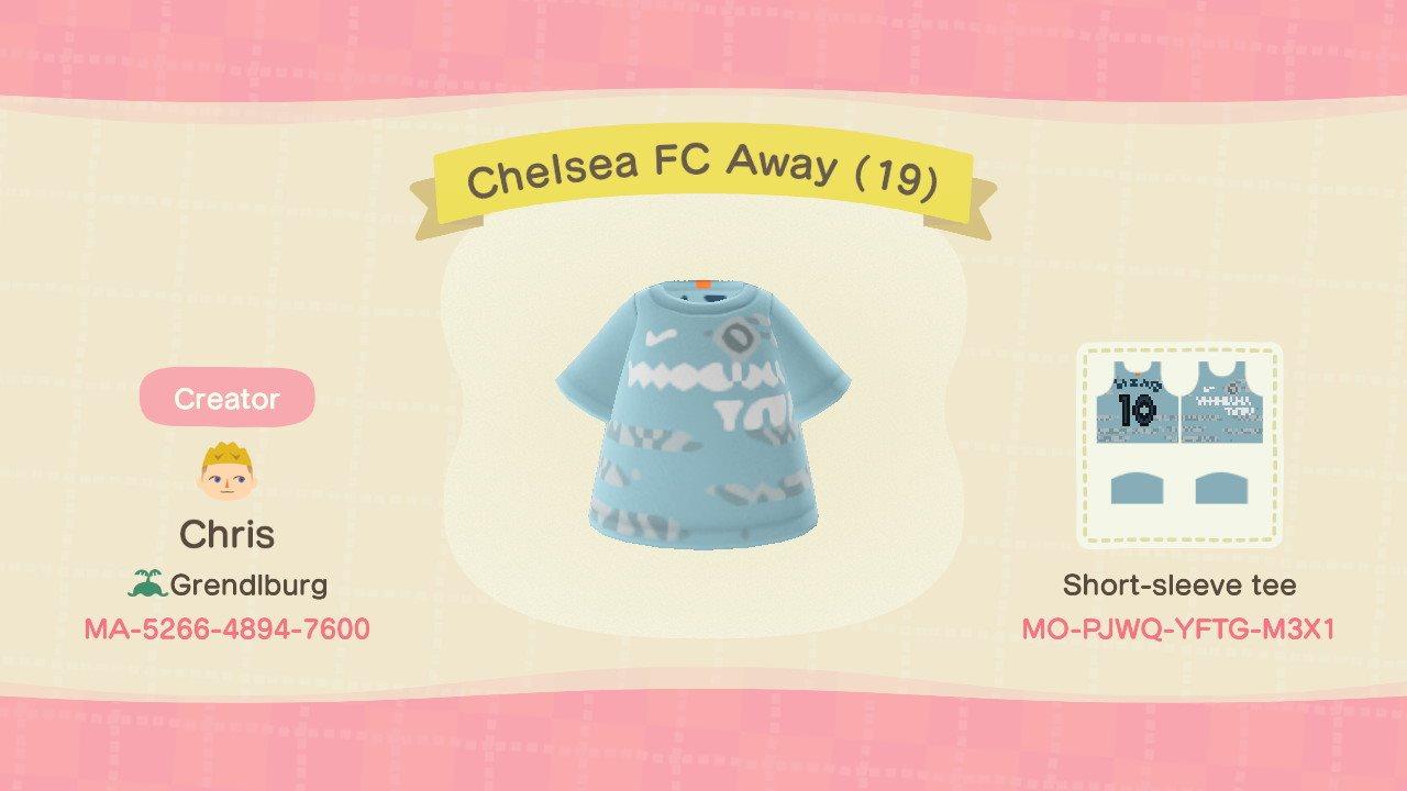 Animal Crossing Design Code: MO-PJWQ-YFTG-M3X1 Chelsea FC Away (19)