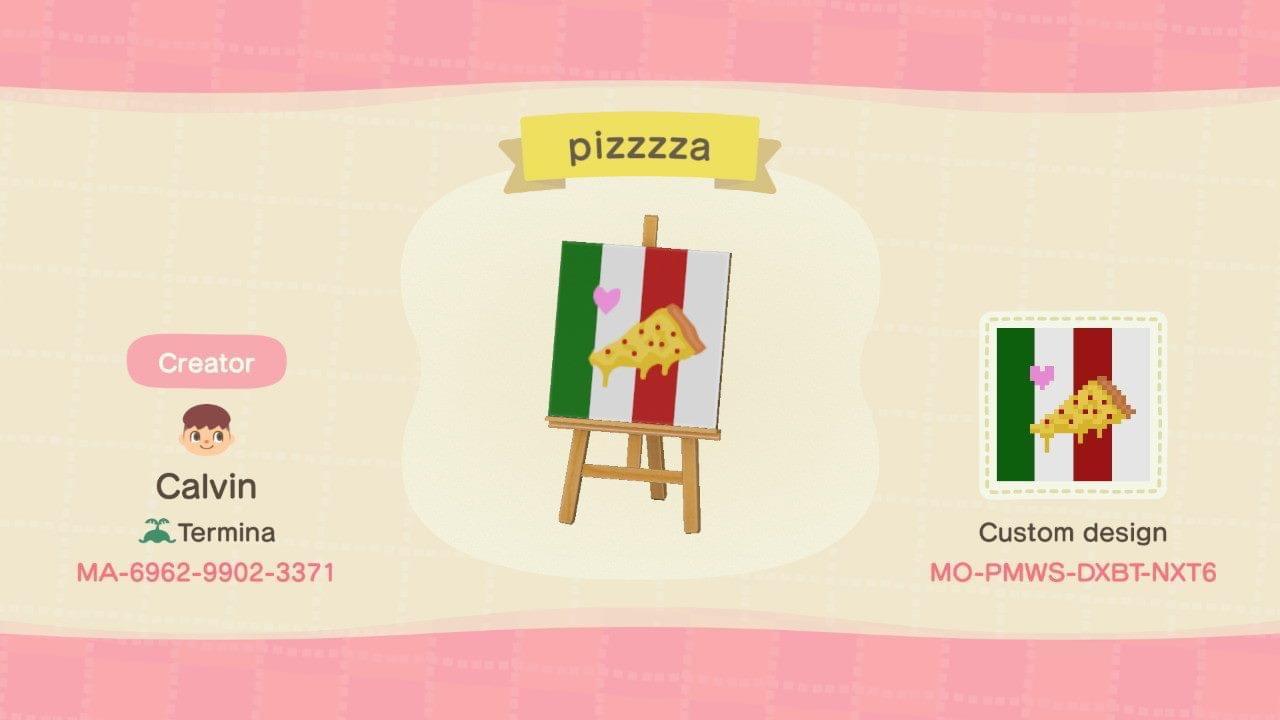 Animal Crossing Design Code: MO-PMWS-DXBT-NXT6 pizzzza