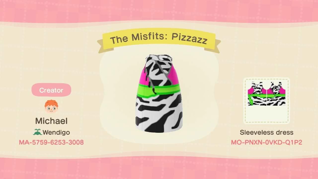 Animal Crossing Design Code: MO-PNXN-OVKD-Q1P2 The Misfits: Pizzazz