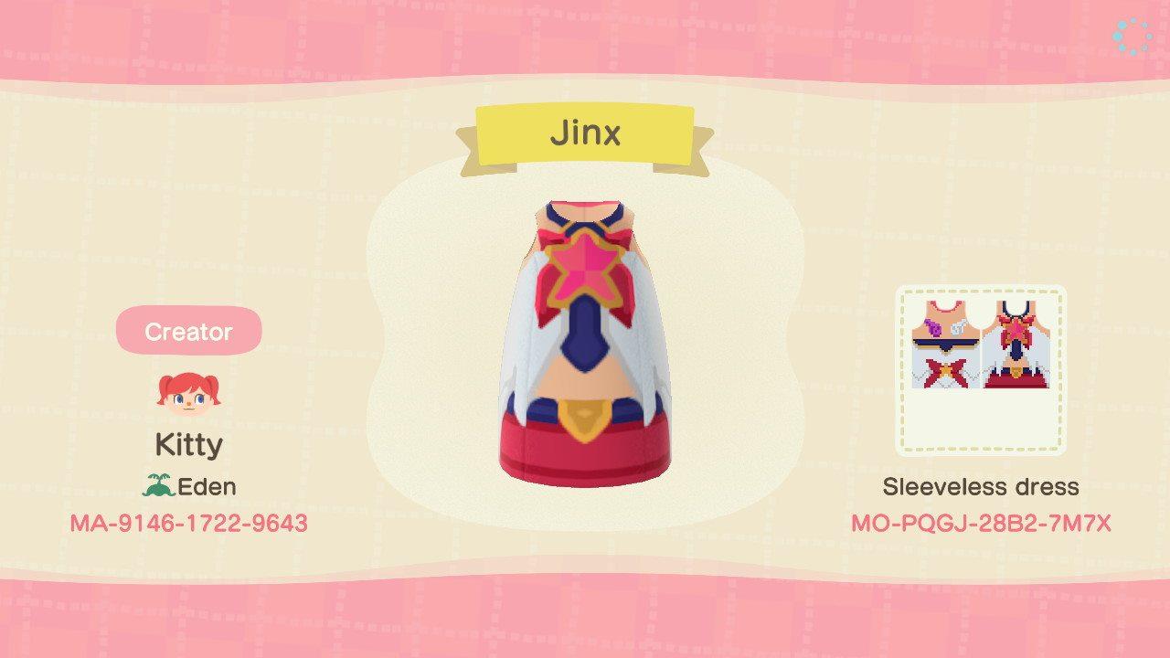 Animal Crossing Design Code: MO-PQGJ-28B2-7M7X StarGuardian JinxLoL
