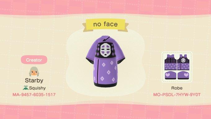 Animal Crossing Design Code: MO-PSDL-7HYW-9Y0T No Face SpiritedAway