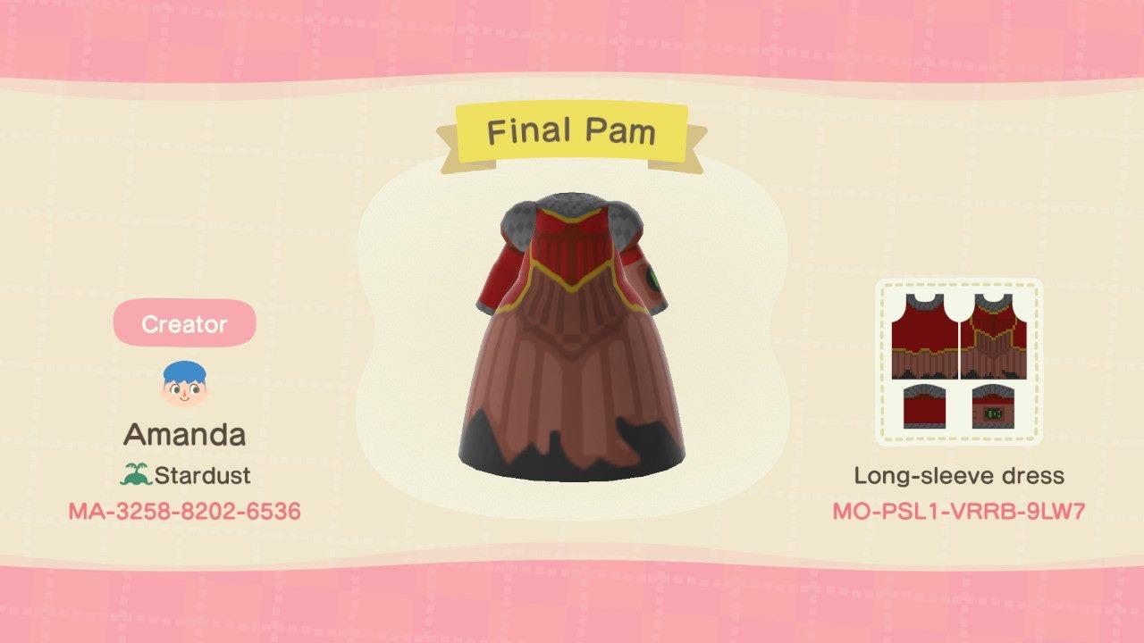 Animal Crossing Design Code: MO-PSL1-VRRB-9LW7 Final Pam