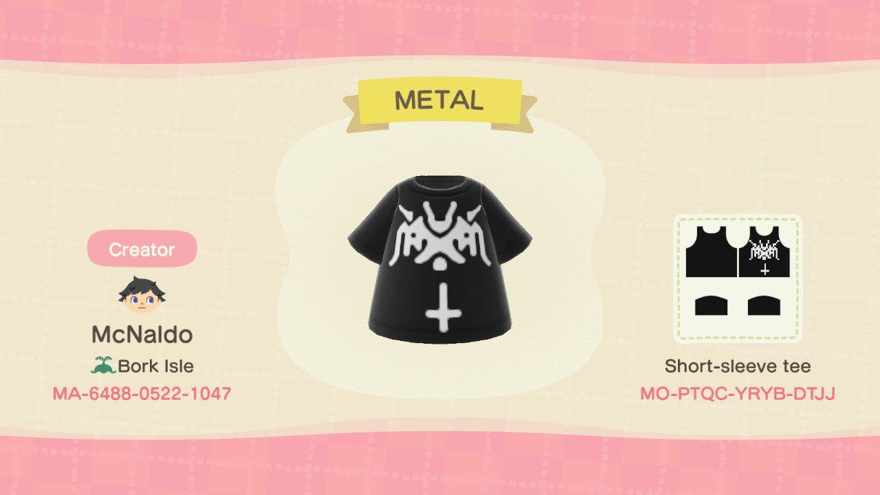 Animal Crossing Design Code: MO-PTQC-YRYB-DTJJ METAL