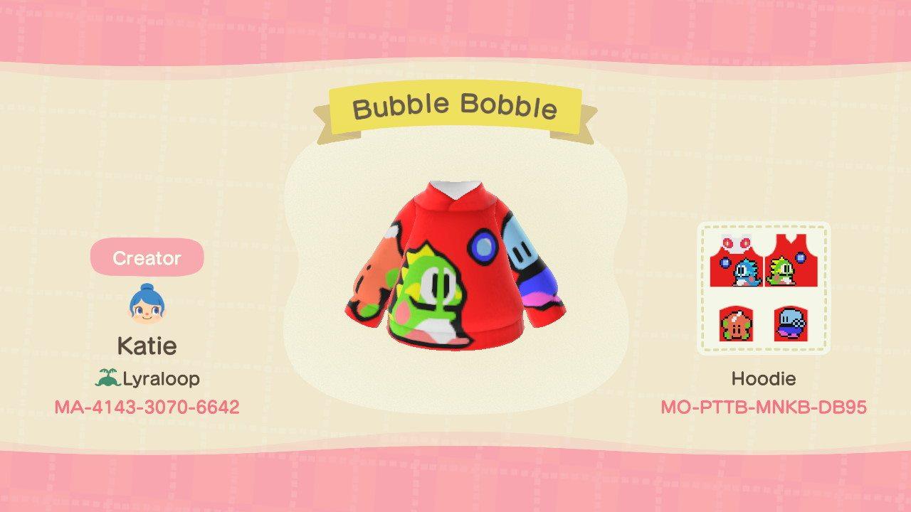 Animal Crossing Design Code: MO-PTTB-MNKB-DB95 Bubble Bobble