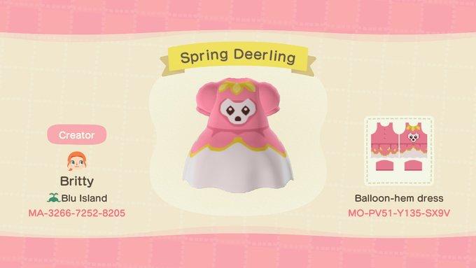 Animal Crossing Design Code: MO-PV51-Y135-SX9V Pokemon Deerling