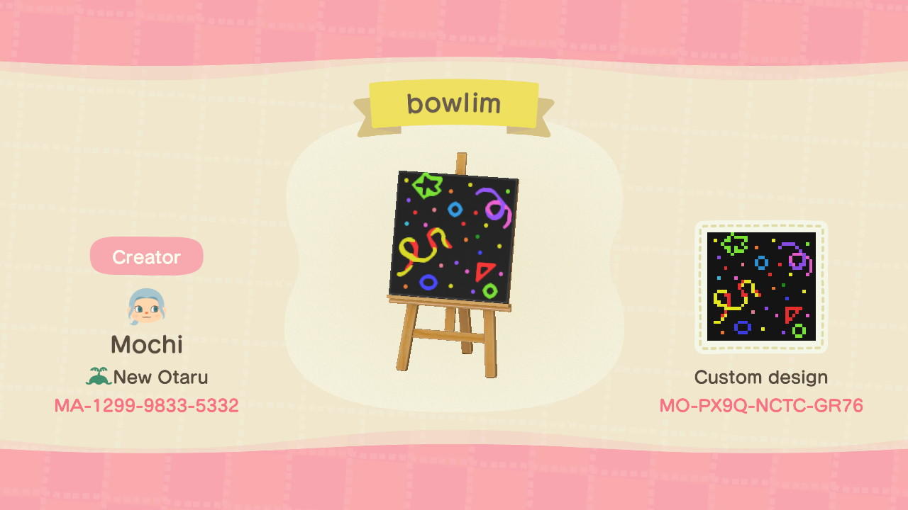 Animal Crossing Design Code: MO-PX9Q-NCTC-GR76 bowlim