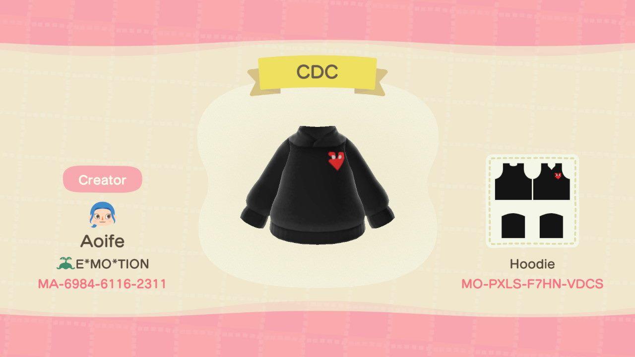 Animal Crossing Design Code: MO-PXLS-F7HN-VDCS Comme Des Garcon
