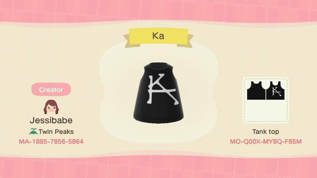 Animal Crossing Design Code: MO-Q00X-MY8Q-F85M Stephen King KA
