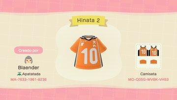 Animal Crossing Design Code: MO-Q05G-WVBK-VH53 Hinata karasuno 2
