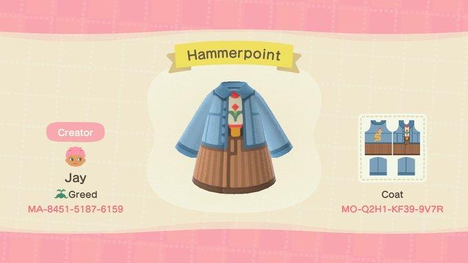 Animal Crossing Design Code: MO-Q2H1-KF39-9V7R Hammerpoint