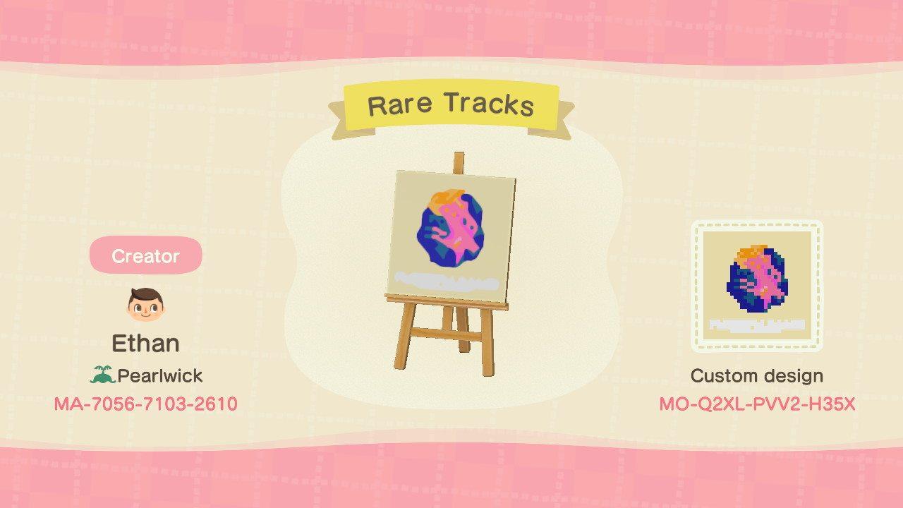 Animal Crossing Design Code: MO-Q2XL-PVV2-H35X Rare Tracks