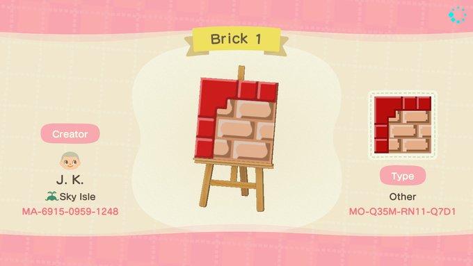Animal Crossing Design Code: MO-Q35M-RN11-Q7D1 Brick 1
