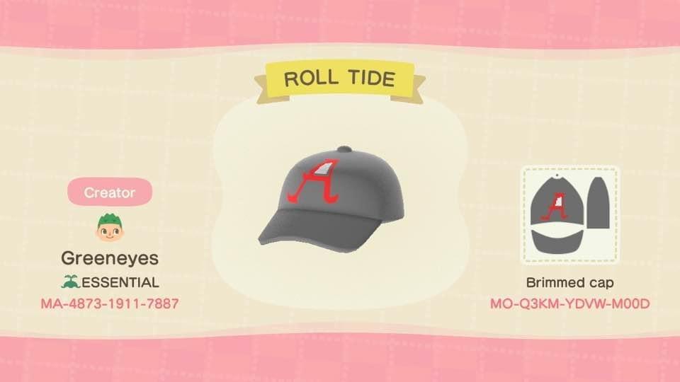 Animal Crossing Design Code: MO-Q3KM-YDVW-M00D ROLL TIDE