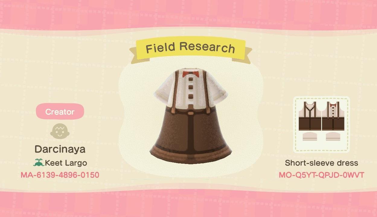 Animal Crossing Design Code: MO-Q5YT-QPJD-0WVT Field Research