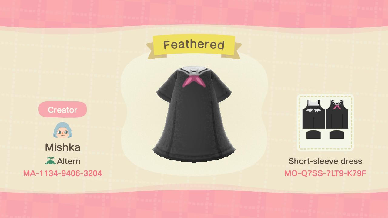 Animal Crossing Design Code: MO-Q7SS-7LT9-K79F Feathered