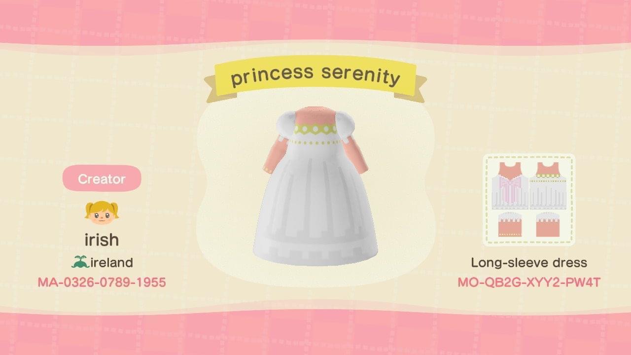 Animal Crossing Design Code: MO-QB2G-XYYZ-PW4T Princess serenity