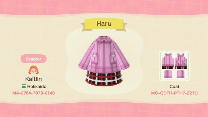 Animal Crossing Design Code: MO-QDFH-PTH7-22TD Haru
