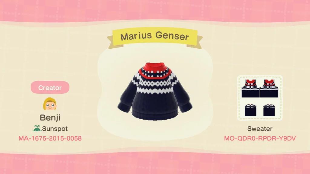 Animal Crossing Design Code: MO-QDR0-RPDR-Y9DV Marius Genser