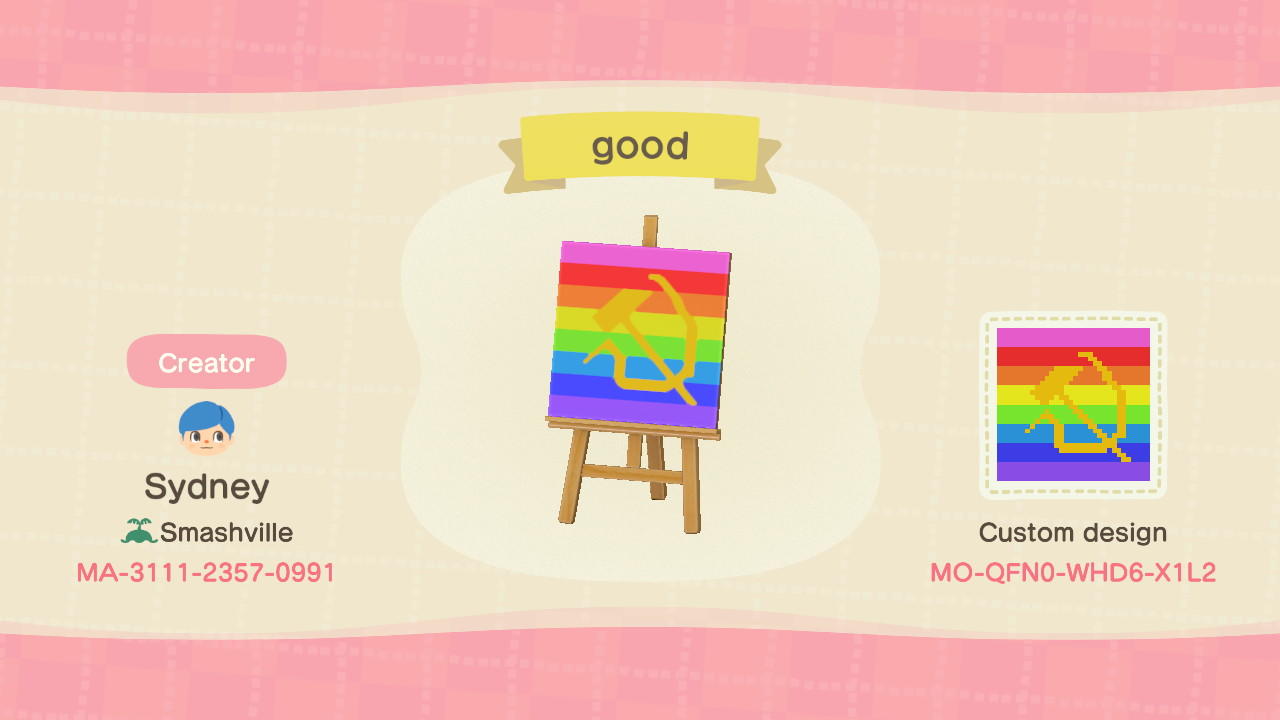 Animal Crossing Design Code: MO-QFN0-WHD6-X1L2 Gay Communism