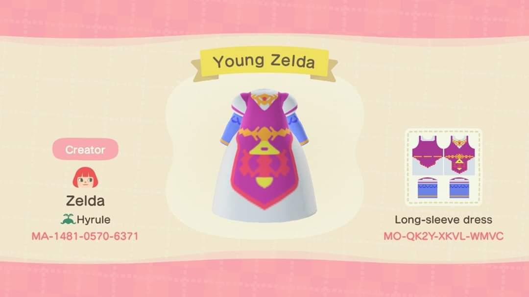 Animal Crossing Design Code: MO-QK2Y-XKVL-WMVC Young Zelda OOT V2