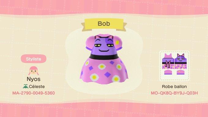 Animal Crossing Design Code: MO-QK8Q-BY9J-Q03H Bob