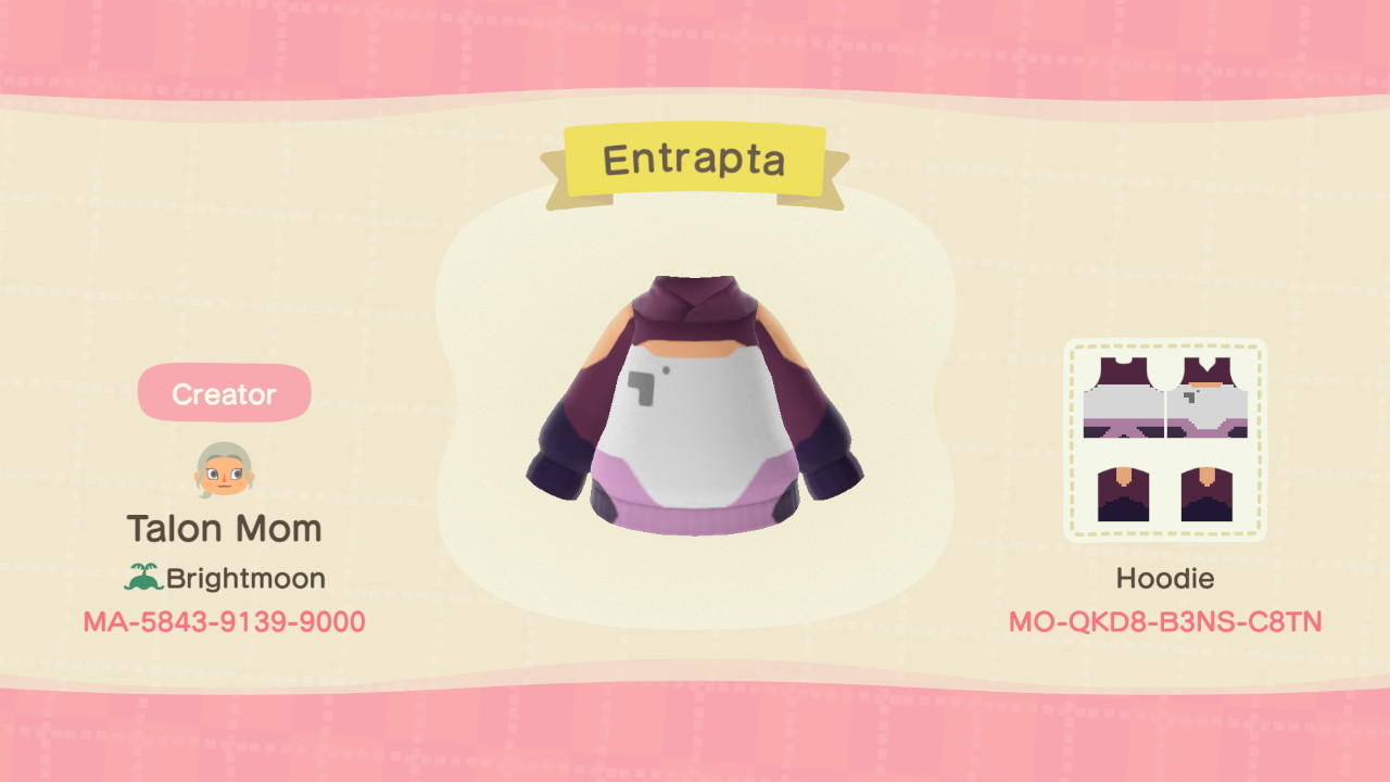 Animal Crossing Design Code: MO-QKD8-B3NS-C8TN Entrapta