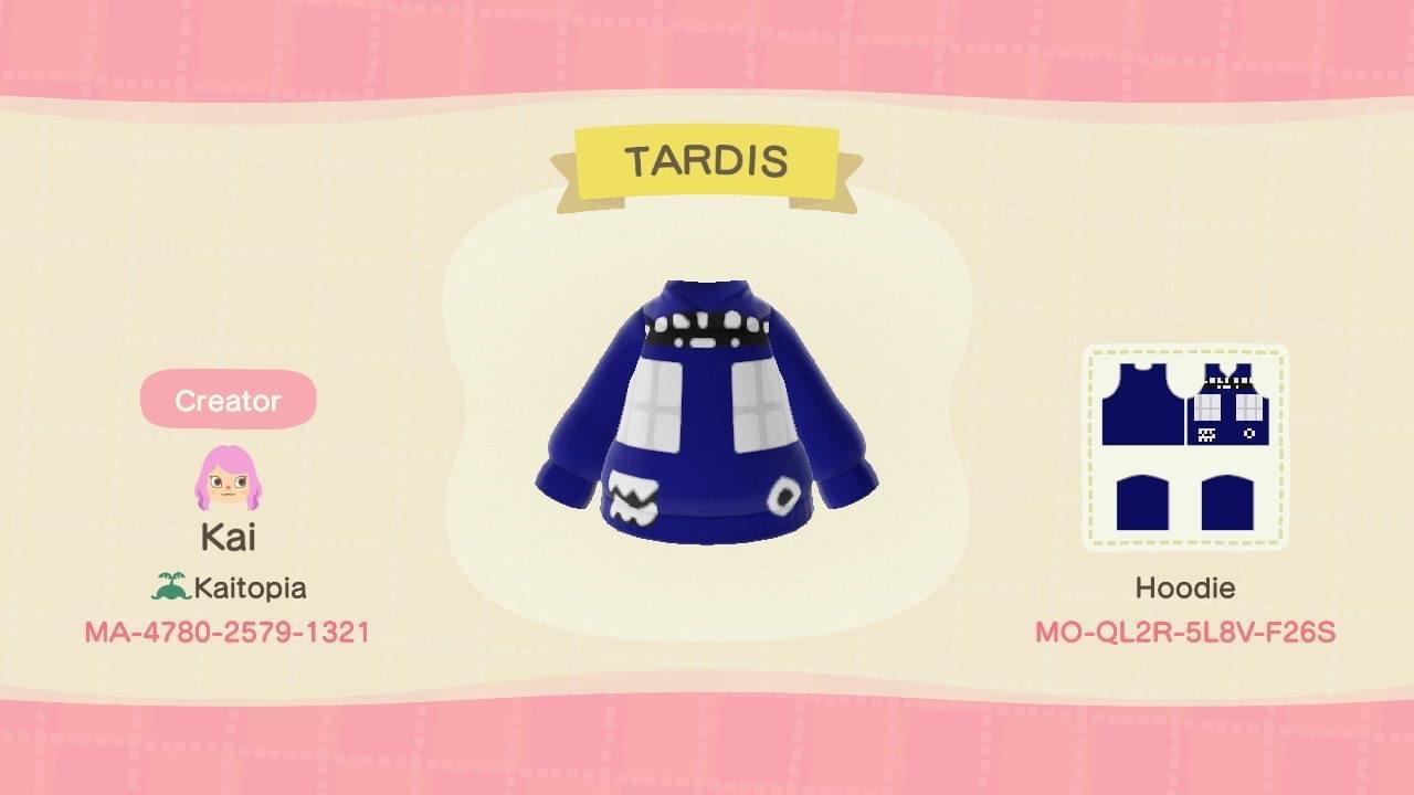 Animal Crossing Design Code: MO-QL2R-5L8V-F26S TARDIS